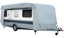 GreenYard Abdeckplane für Wohnwagen oder Wohnmobile Größe S 460 x 250 x 220 cm