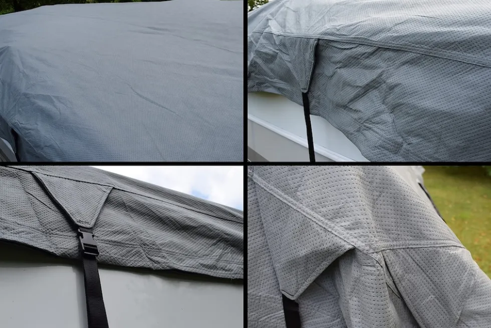 GreenYard Wohnwagen Schutzdach 550 cm Abdeckplane Wohnmobilschutzdach