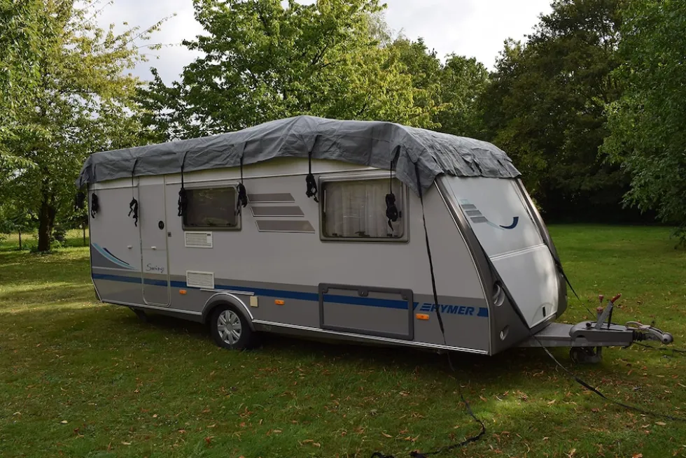 GreenYard Wohnwagen Schutzdach 500 cm Abdeckplane Wohnmobilschutzdach