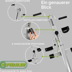 Gymform® Bewegungstrainer für Senioren klappbar - Fitnessgerät Bi Pedaler