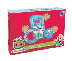 Happy People - Cocomelon 3er Strandset - Wasserball, Schwimmring & Luftmatratze