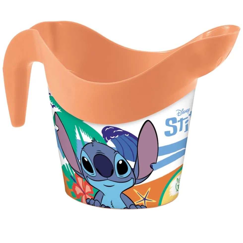 Happy People - Disney Stitch - Strandset Eimer Schaufel Gießkanne Sandspielzeug Sandform Förmchen