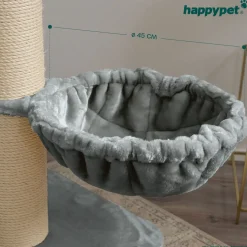 HAPPYPET Universal XXL Liegemulde für Kratzbaum Ø 45 cm, Grau | Grau