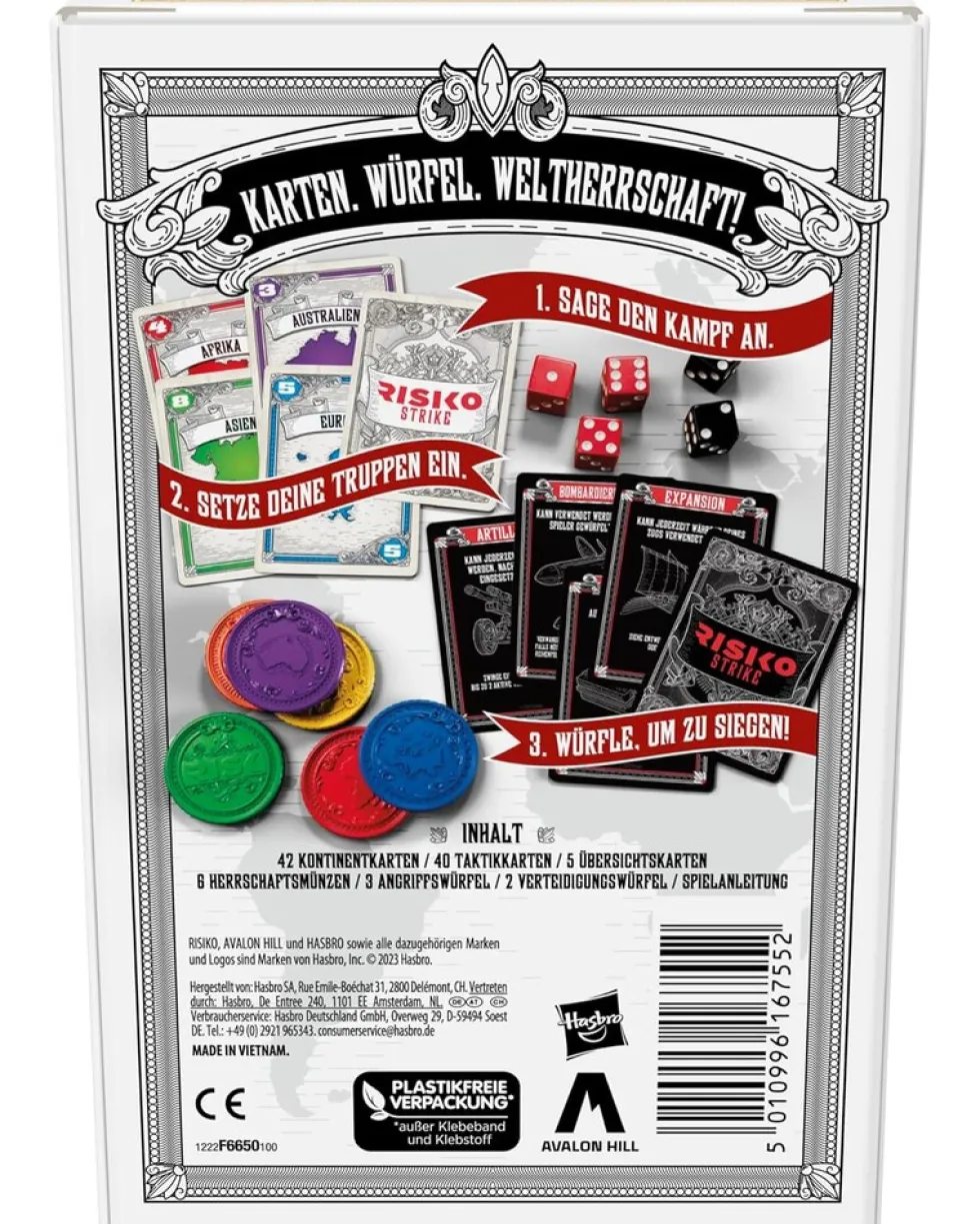 Hasbro - Risiko Strike Kartenspiel Würfelspiel Strategiespiel