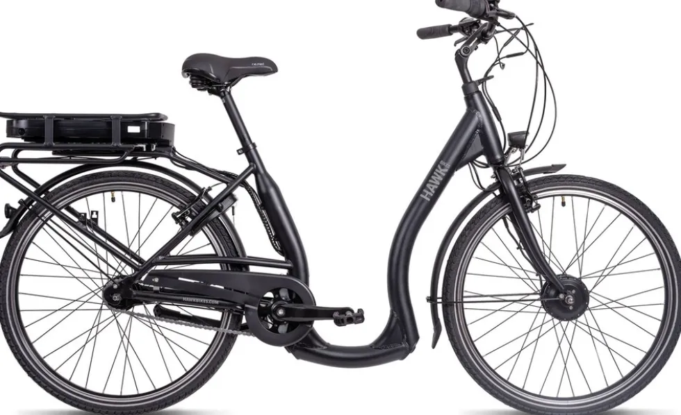 Hawk E-City Comfort E-Cityrad Damen 26 Zoll 44 cm Wave - Schwarz