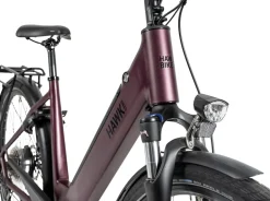 Hawk E-Trekking Lady E-Trekkingrad Damen 28 Zoll 50 cm Wave - Bordeaux