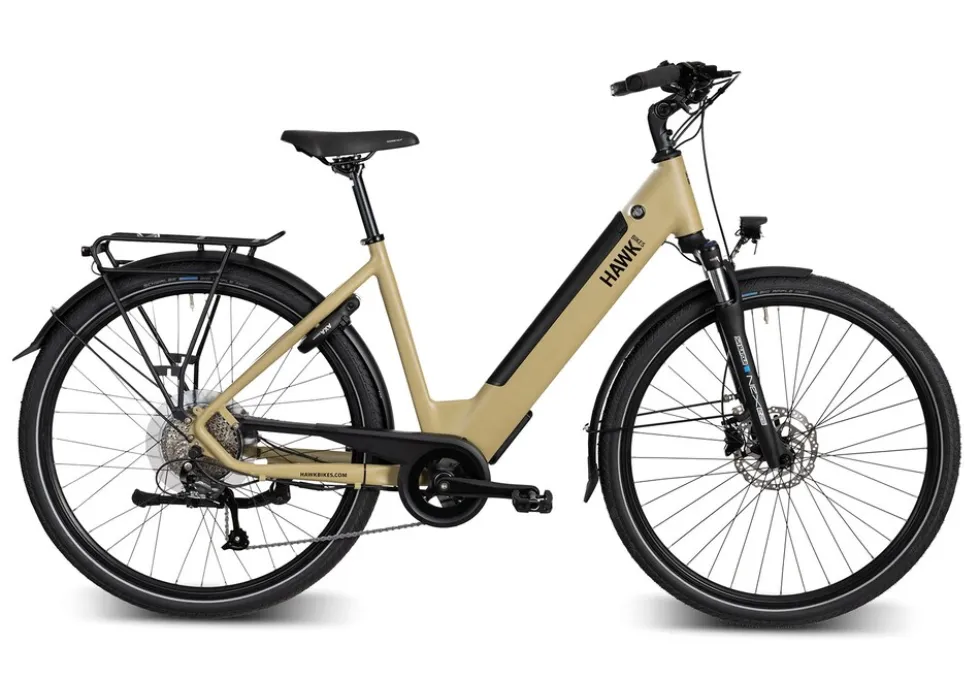 Hawk E-Trekking Lady E-Trekkingrad Damen 28 Zoll 50 cm Wave - Gelb