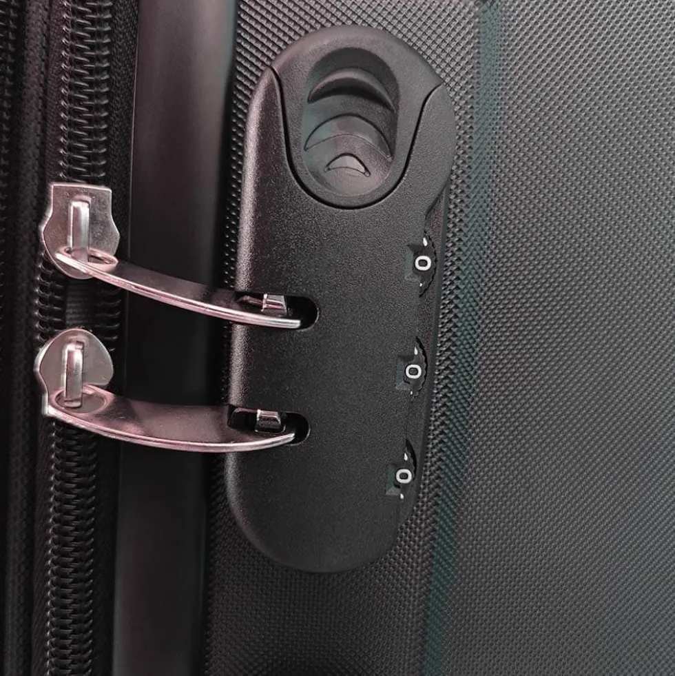 HOME DELUXE Reisekoffer Set VAYA – 3-teilig, Schwarz