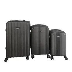HOME DELUXE Reisekoffer Set VAYA – 3-teilig, Schwarz