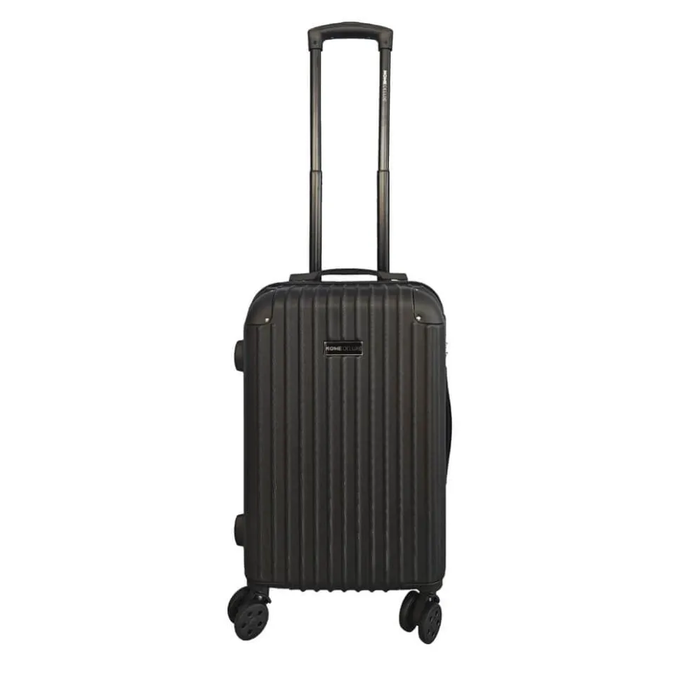 HOME DELUXE Reisekoffer Set VAYA – 3-teilig, Schwarz