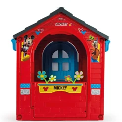 INJUSA Disney Mickey Mouse Spielhaus für Kinder ab 3-6 Jahren – Kinderhaus Spielzeughaus mit Fenster, Tür & Außentheke