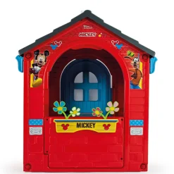 INJUSA Disney Mickey Mouse Spielhaus für Kinder ab 3-6 Jahren – Kinderhaus Spielzeughaus mit Fenster, Tür & Außentheke