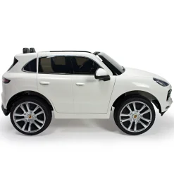 INJUSA Porsche Cayenne 12V Elektroauto für Kinder ab 3 Jahren – Elegantes SUV-Spielzeugauto mit Fernbedienung, Licht & Sound