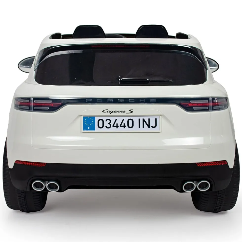 INJUSA Porsche Cayenne 12V Elektroauto für Kinder ab 3 Jahren – Elegantes SUV-Spielzeugauto mit Fernbedienung, Licht & Sound