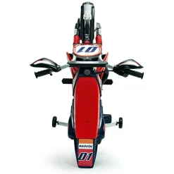 INJUSA Repsol Elektromotorrad für Kinder ab 3 Jahren – Offizielles Racing-Design - Elektrofahrzeug mit Stützrädern & Gaspedal