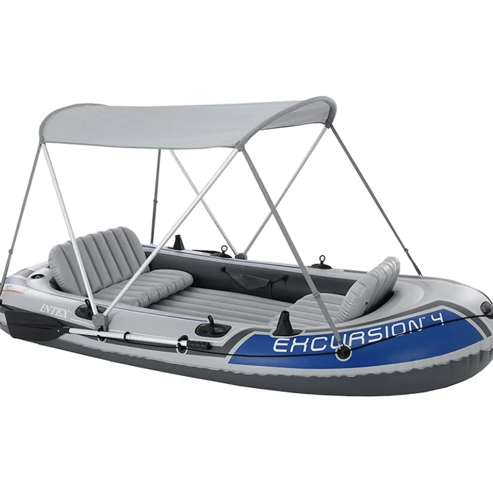 INTEX 68600 - Boots-Überdachung (160x142cm) Dach Schlauchboot Sonnenschutz