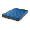 INTEX 64013 - Luftbett - Queen Dura-Beam Truaire inkl. USB-Luftpumpe (blau, 152x203x22) Luftmatratze Campingbett