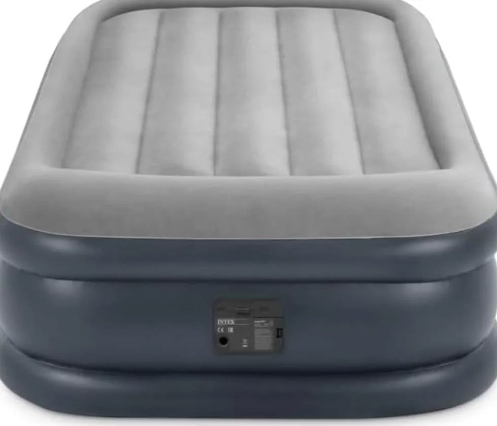 INTEX 64132ND Luftbett DuraBeam Deluxe Pillow Twin 99x191x42cm integrierte Pumpe