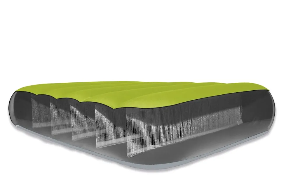 INTEX 64097NP - Luftbett - Dura-Beam Truaire inkl. USB-Luftpumpe (grün, 76x191x17cm) Luftmatratze Campingbett
