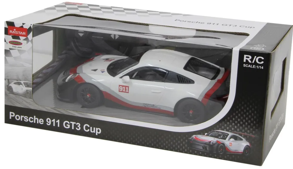 JAMARA Porsche 911 GT3 Cup 1:14 weiss 2,4GHz