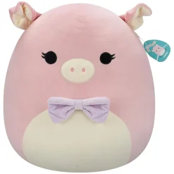Jazwares SQCR06658 - Squishmallows - Hettie, das Schwein 50 cm – Rosa Plüschfigur & Kissen