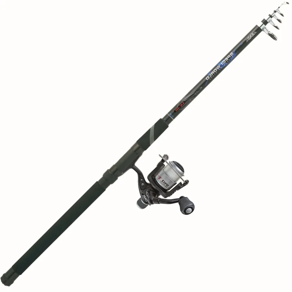 Jenzi Aal Tele Angelcombo 3,00m 40-80g Rute Rolle Schnur komplett Angelset