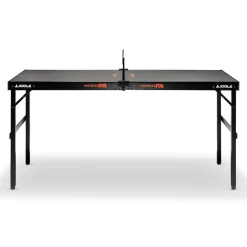JOOLA Indoor Tischtennisplatte MIDSIZE FA, klappbarer Tischtennistisch mit vormontiertem Griff, klein inkl. Tischtennisnetz, grau, 152 x 76 x 71,5cm