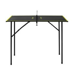 JOOLA Tischtennisplatte MINI inkl. Tischtennisnetz, klappbar, klein, 90 cm x 45 cm x 76 cm, dark-grey