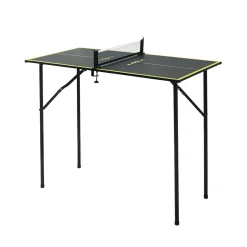 JOOLA Tischtennisplatte MINI inkl. Tischtennisnetz, klappbar, klein, 90 cm x 45 cm x 76 cm, dark-grey