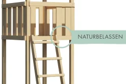 Karibu Spielturm Lotti Satteldach + Rutsche + Doppelschaukel