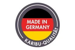 Karibu Spielturm Lotti Satteldach + Rutsche + Gerüst / Doppelschaukel