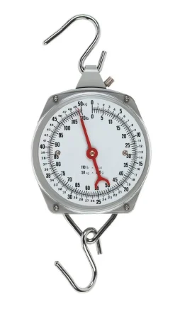 Kerbl Zeigerschnellwaage 50 kg inkl. Haken Hängewaage 200 g Unterteilung