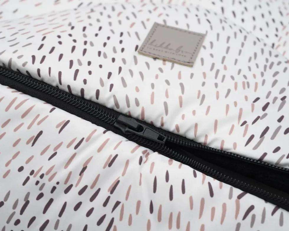 Kikka boo Fußsack Trendy für Kinderwagen, Öffnung am Fußbereich, Reißverschluss weiß