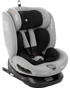 Kikkaboo Kindersitz i-Moove i-Size (40-150cm) Isofix 360-Grad-Drehung Kopfstütze hellgrau