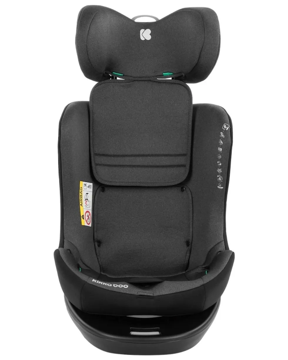 Kikka boo Kindersitz i-Safe, i-Size (40-150 cm) Isofix, Top-Tether, verstellbar dunkelgrau