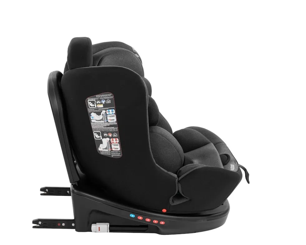Kikka boo Kindersitz i-Safe, i-Size (40-150 cm) Isofix, Top-Tether, verstellbar dunkelgrau