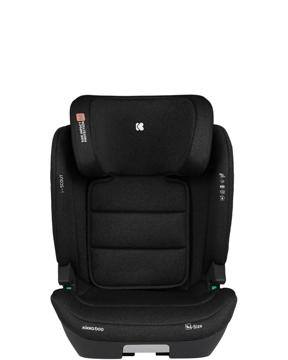Kikkaboo Kindersitz i-Scout i-Size (100 - 150 cm) Kopfstütze verstellbar Isofix schwarz