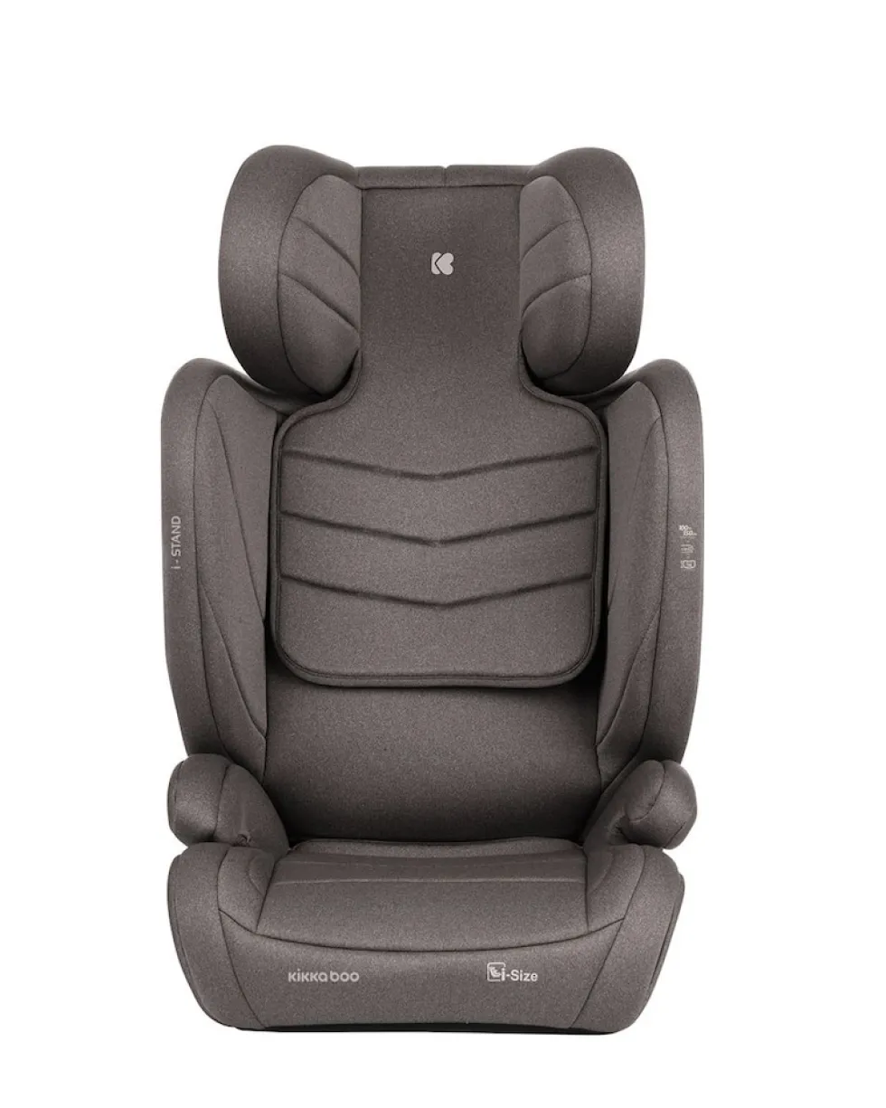 Kikkaboo Kindersitz i-Stand i-Size (100 - 150 cm) Gruppe 2/3 verstellbar Isofix braun