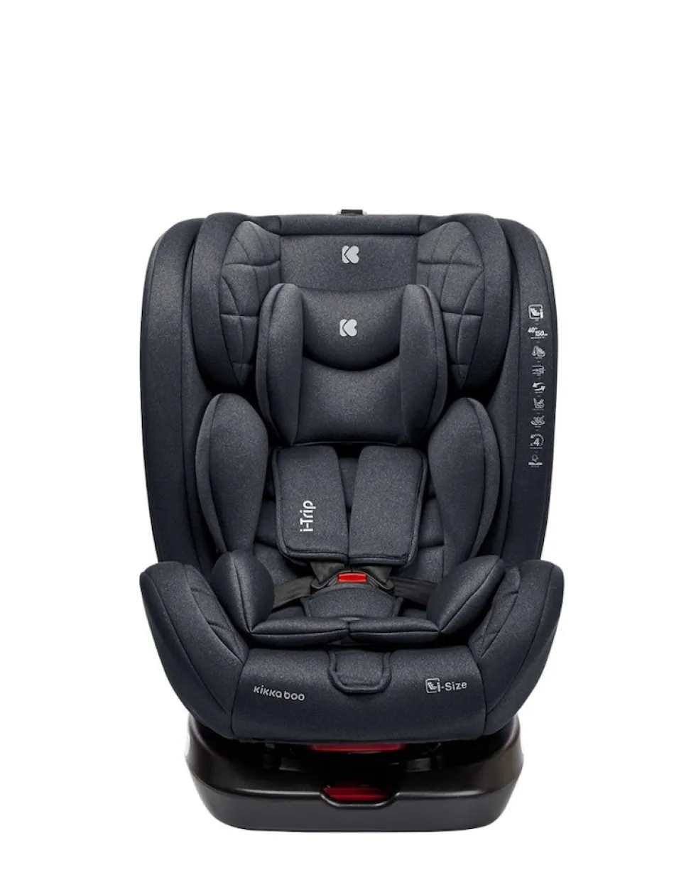 Kikkaboo Kindersitz i-Trip i-Size (40-150 cm) Gruppe 0+/1/2/3 verstellbar Isofix grau