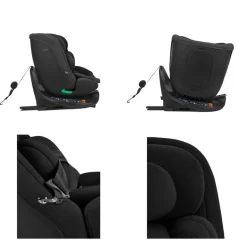 Kikka boo Kindersitz i-Van i-Size (40-150cm) Isofix Gruppe 0+/1/2/3 Kopfstütze schwarz
