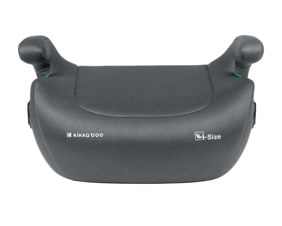Kikkaboo Kindersitz, Sitzerhöhung i-Tip i-Size (125-150cm) ISOFIX, Armlehne grau dunkelgrau