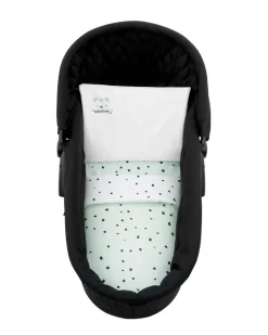 Kikkaboo Kinderwagen Bettwäsche-Set Bär 6tlg Decke 80 x 60 Kissen 35 x 26 Laken grün