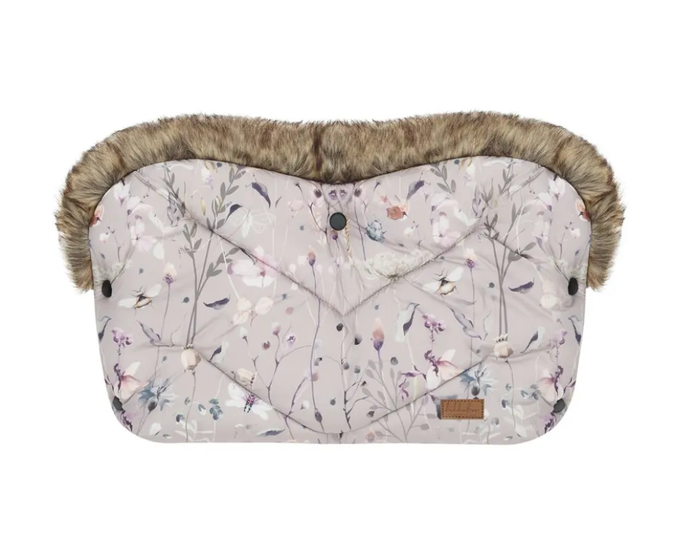 Kikka boo Kinderwagen Handwärmer Luxury, Druckknöpfe, Steppdesign, Handmuff grau