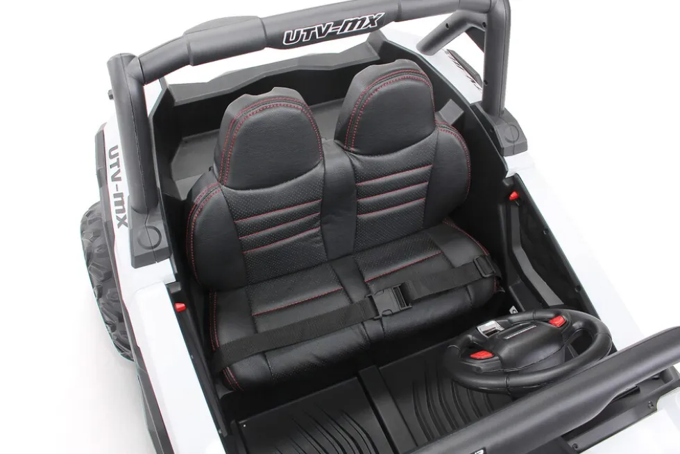 Kinder-Elektroauto UTV Buggy MX Allrad 4x4 (Schwarz Weiß)