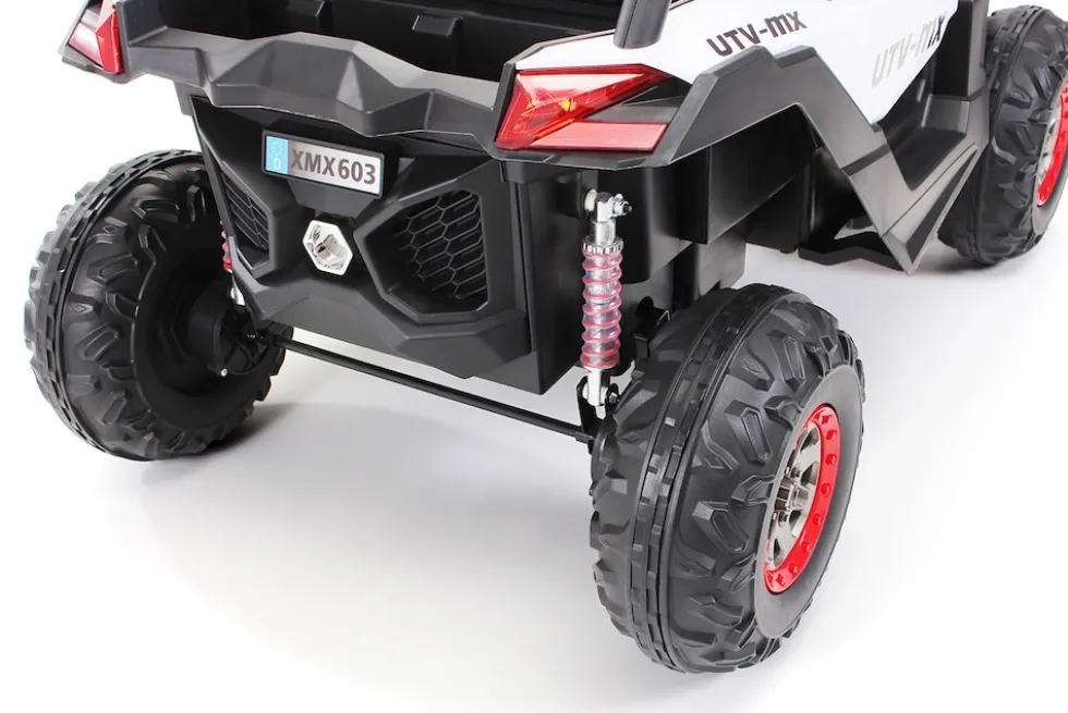 Kinder-Elektroauto UTV Buggy MX Allrad 4x4 (Schwarz Weiß)
