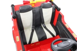 Kinder-Elektro-Feuerwehrauto LL911, 2-Sitzer, Sirene, Spritze, EVA-Reifen, 90 Watt, Fernbedienung