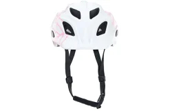 Kinder-Fahrradhelm, Inmold Technologie, mit LED-Licht und Reflektionsstreifen, Größe: 52-56 cm, Farbe: weiß