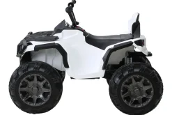 Kinderquad Bumper, Kinder-Elektroauto mit Fernbedienung, 70 Watt, Stoßdämpfer, Bremsautomatik, LED (Weiß)