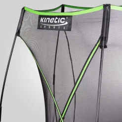 KINETIC SPORTS Trampolin Federlos-Design 'Bungee Safety Elite' - Outdoor Gartentrampolin für Kinder | Dunkelgrün Ø 244 cm Ø 244 cm