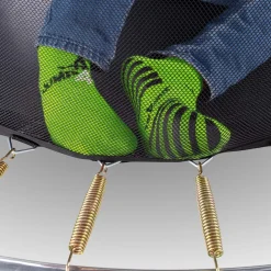 KINETIC SPORTS Trampolin Sicherheitsnetz für ULTIMATE PRO Gartentrampoline ø 244/305/366/427 cm - Mit Reißverschluss und Sicherheitsclips, UV beständig, Ersatznetz Fangnetz Schutznetz | für Ø 366 cm Trampolin